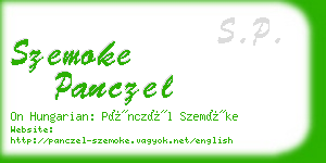 szemoke panczel business card